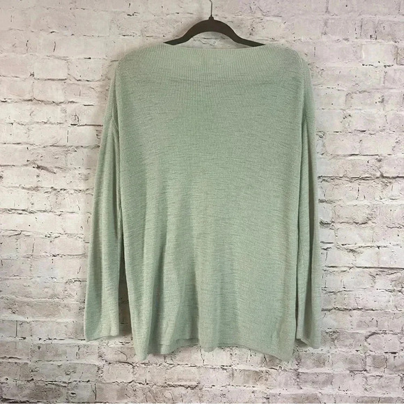 Lou & Grey Women's Small Light Green Pullover Sweater Long Sleeve Nylon Rayon S - Picture 4 of 5